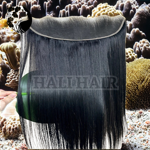 Soldes de fin d'année : Extensions de cheveux vietnamiens, frontale en dentelle noire HD, raie au milieu, pour perruques en cheveux naturels - Product Image 2