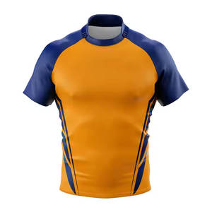 Maillot de rugby personnalisé de qualité supérieure, manches courtes, en polyester, pour hommes et femmes, respirant, durable, pour l'entraînement et les matchs d'équipe - Product Image 5