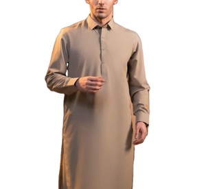 Shalwar Kameez pour hommes de qualité supérieure en design classique de couleur unie riche, vêtements ethniques à manches longues pour les occasions spéciales - Product Image 1