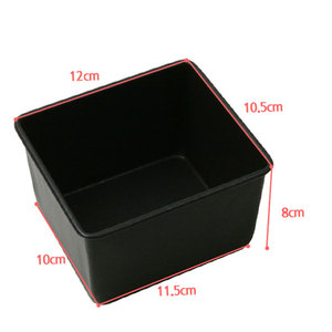 Deep Square Bread Pan 120x105mm No Lid PTFE Non Stick Small Loaf <b>Mold</b> Cold Rolled Steel Korea Made Bakeware - Product Image 6