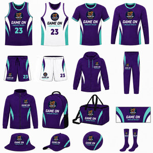 OEM Sublimation Reversible Basketball Jersey and Shorts Custom Mesh Quick Drying Design Printing Sports Basketball Uniform <b>Sets</b> - Product Image 5