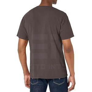 เสื้อยืดคอกลมผ้าคอตตอน/โพลีเอสเตอร์สีพื้นเรียบ ระบายอากาศได้ดี รับสกรีนโลโก้ ขายส่ง คุณภาพสูง สีตามสั่ง - Product Image 2