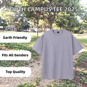 T-shirt Homme Manches Courtes A2840 Nouveauté 2025 Écologique 200 Grammes Tissé Imprimé Polyester/Coton Vierge Haute Qualité Cool Jeunesse - Product Image 2
