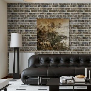 Carta da Parati Adesiva Rimovibile Effetto Mattone, Stile Rustico, Autoadesiva e Rimovibile - Product Image 6