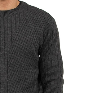 Patchwork Trim Anti-Pilling Unisex Custom Logo Wool Winter <b>Men's</b> <b>Vest</b> <b>Knitted</b> Sweater - Product Image 4