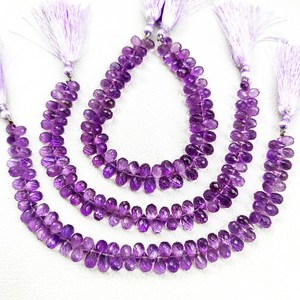 Natural Purple Amethyst Faceted Teardrop <b>Loose</b> <b>Beads</b> Strand 7x5mm Genuine Gemstone <b>Beads</b> For Jewelry Making Wholesale Supplies - Product Image 4