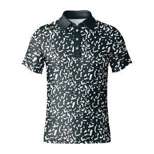เสื้อกอล์ฟผู้ชายลดราคาพิเศษ คุณภาพสูง ทรงโอเวอร์ไซส์ ผ้าถัก ระบายอากาศ ซับเหงื่อ ดีไซน์ทันสมัย รับสกรีนโลโก้ - Product Image 3
