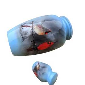 Urna Funeraria Decorativa de Metal Hecha a Mano con Diseño Art Deco, Florero de Mesa de Gran Capacidad, Antigüedades Funerarias CO - Product Image 6