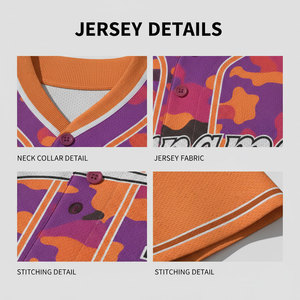 Camiseta de Béisbol Personalizada con Logotipo y Número del Equipo, Diseño Deportivo Unisex, Apta para Todas las Edades, Camiseta de Béisbol con Estampado - Product Image 2