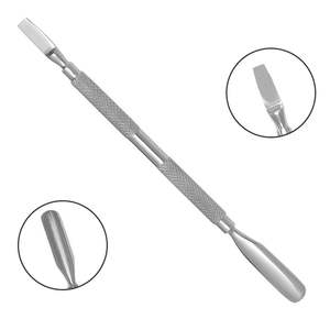 Empujador de Cutículas de Doble Cara, Herramienta de Limpieza de Manicura, para el Cuidado de las Uñas, Empujador de Cutículas Profesional de Acero Inoxidable - Product Image 2