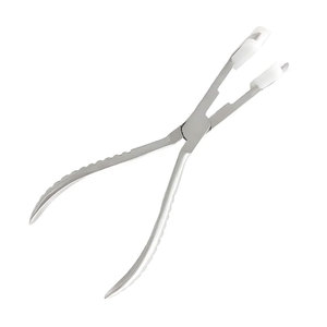 Pince professionnelle pour extensions de cheveux à clipser, pour une application et un retrait de précision, outils d'extension de cheveux argentés de haute qualité - Product Image 2