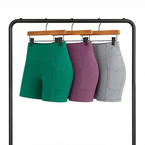 Nouvel Arrivage Short de Compression à Séchage Rapide avec Logo Personnalisé Taille Haute pour Entraînement et Sport, Short Cycliste Personnalisé - Product Image 1