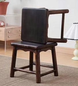 Tabouret bas minimaliste en bois massif écologique, banc à chaussures, petite table basse, chaise pour enfants pour salon et école - Product Image 3