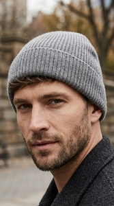 Gorro de punto acrílico liso plegable con dobladillo, gorro de invierno, fabricación OEM ODM - Product Image 6