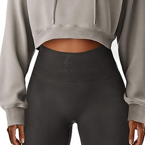 เสื้อครอปฮู้ดดี้ดีไซน์โดดเด่นขายดี ราคาส่ง คุณภาพสูง สไตล์สตรีทแวร์ - Product Image 6