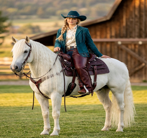 Selle de cheval western en cuir avec quincaillerie en cuir et arceau en bois, 15-17 pouces de long, disponible en plusieurs tailles pour l'équitation - Product Image 1