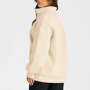 Sweat-shirt personnalisé OEM imprimé, col rond, coupe régulière, confortable, respirant, écologique, avec logo tricoté sur le devant, idéal pour l'hiver – Nouveau - Product Image 3