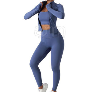 Ensemble de yoga 3 pièces pour femmes, style unique, confortable, best-seller, léger - Product Image 4