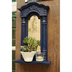 Whitewashed Pine Wood Rustic <b>Mirror</b> Wholesale | Cottage Farmhouse Statement Frame - Product Image 4