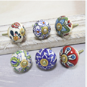 Indian Manufacturer High Quality Modern Design Ceramic Furniture <b>Knobs</b> <b>for</b> Kitchen <b>Dresser</b> Cabinet Drawers Home Décor - Product Image 1