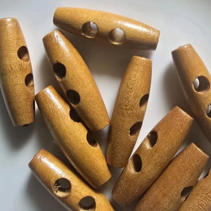 Botones de Ropa Hechos a Mano con Cuerno de Búfalo de la India, Modernos, 100% Naturales, Ecológicos, Clásicamente Rectangulares, de 2 Agujeros - Product Image 1