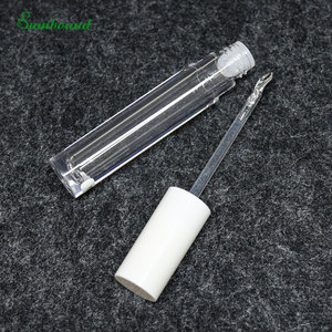 Wholesale Custom Zinc Alloy Brush Head Lip Gloss Tube 5ml Small Brush Head PET Eco-Friendly Liquid Contour Dispensing Bottle OEM - Product Image 1
