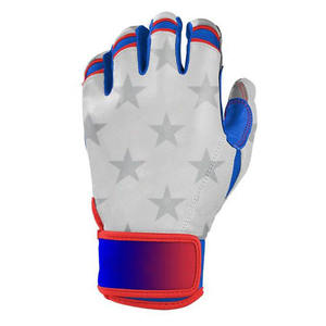 Gants de frappeur de baseball en cuir à manchette courte pour hommes, matériaux respirants de haute qualité, personnalisables OEM pour la position de receveur - Product Image 3