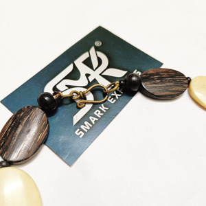 Luxury Natural Horn Bone Bead <b>Necklace</b> Handmade Tribal African Ethnic Choker Statement <b>Boho</b> Jewelry Fashion Gift for Women - Product Image 5