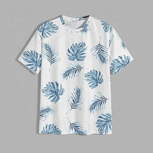 Hot Sale Wholesale Fashion Casual Stylish <b>Tropical</b> Printing T <b>Shirt</b> Short Sleeve Crew Neck Mens Digital Printing T-<b>Shirts</b> - Product Image 1