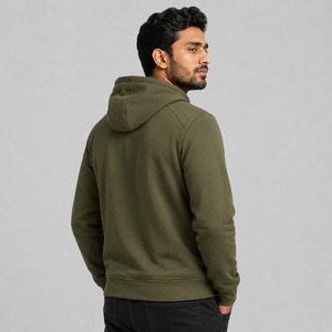 Sudadera con Capucha y Cremallera para Hombre, Sudadera con Capucha Cálida y Cómoda, Chaqueta con Cremallera Completa para Uso Casual y al Aire Libre en Invierno - Product Image 4