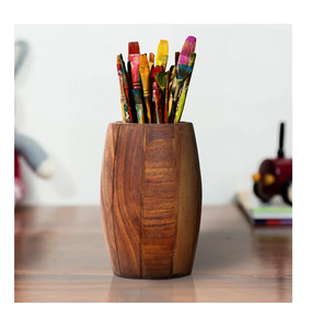 Support de bureau en bois pour stylos et accessoires, organiseur de bureau, support à stylos en bois, vente chaude - Product Image 1