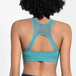 Soutien-gorge de sport personnalisé de qualité supérieure, design haut de gamme, maintien élevé avec dos nageur, légèrement doublé, respirant et sans coutures - Product Image 1