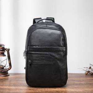 Sac à dos en cuir imperméable toutes saisons, antivol, vintage, pour ordinateur portable, sac en cuir véritable LBP-0334 - Product Image 1