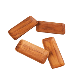 Plato de servir de madera natural personalizado en forma de S, ecológico, para comida, postres, bocadillos, irregular, para restaurante y decoración del hogar. - Product Image 5