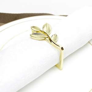 Ensemble d'anneaux de serviette décoratifs modernes, accessoires élégants pour la mise en table lors de mariages, événements et dîners raffinés - Product Image 1