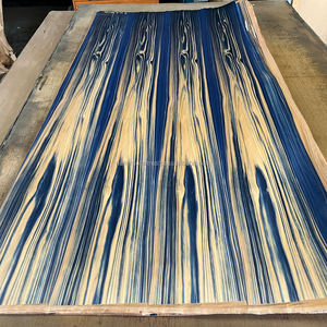 Lámina de Chapa Flexible con Acabado Texturizado y Revestimiento de Papel Washi Japonés Teñido en Azul, Patentada, para Muebles de Sala de Estar - Product Image 5