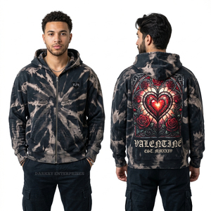 Sweat à capuche minimaliste pour homme, broderie tonale personnalisée, coton biologique 400 GSM, pull-over de luxe streetwear, fabricant de qualité - Product Image 5