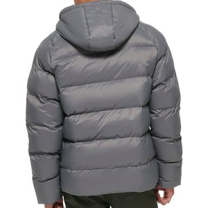 Manténgase abrigado y a la moda este invierno: Chaqueta acolchada impermeable de primera calidad con capucha, estilo urbano y grueso, para cada aventura al aire libre. - Product Image 3