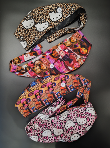 Gorros Quirúrgicos de San Valentín con Forro de Satén, Estampado de Corazón Rosa, Gorros de Enfermera con Forro de Satén, Gorros Quirúrgicos con Estampado de Calavera - Product Image 3