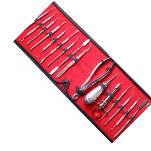 Ensemble d'instruments d'extraction dentaire manuels ZENVORA ZSE-162 en acier inoxydable argenté, forceps d'extraction, certifié CE Classe I - Product Image 5