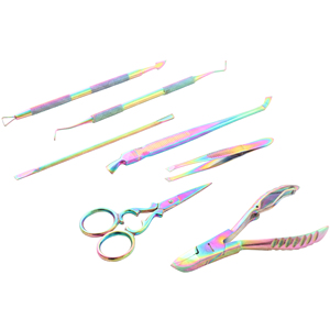 Japanese Stainless Steel Manicure Pedicure Set Multi Color Hand Crafted Separating Tools Customizable - Product Image 1