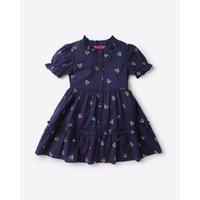 Vestido Infantil de Primera Calidad para Niñas, Nuevo Diseño Elegante, Conjunto de Ropa de Nailon/Algodón Antiarrugas y Transpirable para Verano, Personalizado