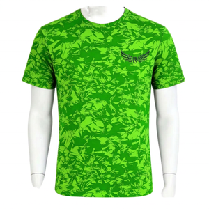 T-shirt Homme Vert Uni Formel Surdimensionné à Manches Courtes Impression Numérique Séchage Rapide Tricoté en Polyester Écologique Respirant - Product Image 3