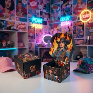 กล่องไปรษณีย์ทรงเบสบอลแบบ Snapback ของ QJ Boxes กล่องพับได้สำหรับขายส่ง พร้อมบริการพิมพ์ลายตามสั่ง โซลูชั่นบรรจุภัณฑ์สำหรับการจัดส่ง - Product Image 3