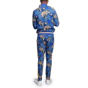 Conjunto de Sudadera con Capucha y Pantalones Deportivos para Hombre, Estilo Urbano Americano, con Cremallera Sólida, Impresión 3D Personalizada y Serigrafía, Venta al por Mayor - Product Image 4