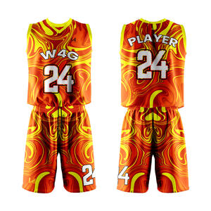 Conjunto de Camiseta y Pantalones Cortos de Baloncesto Personalizados para Adultos Unisex, Transpirables, de Secado Rápido, que Absorben la Humedad, con Protección UV, Impresión por Transferencia de Calor - Product Image 3