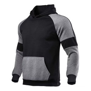 Ensemble de survêtement deux pièces personnalisé pour homme en coton/polyester respirant, motif uni, poids lourd, prix de gros abordable - Product Image 5