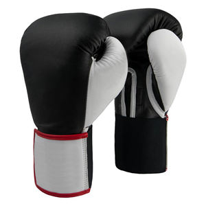 Gants de boxe pour le kick-boxing et le Muay Thai, gants d'entraînement professionnels avec fermeture à boucle et crochet, % cuir véritable - Product Image 3
