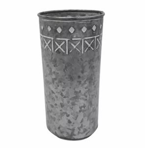 <b>Iron</b> Round Planter Galvanize Oxodise Tall Modern Pots usage for Home Decor Indoor & Outdoor Eco Friendly Planter & Pot - Product Image 3