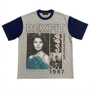Camisetas Personalizadas al por Mayor REXFIT SPORTS con Logotipo Personalizado, 100% Algodón, Impresión DTG, Transferencia Térmica, Serigrafía, Camisetas para Hombre al por Mayor - Product Image 4